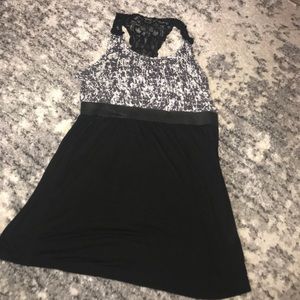 Lace racer back dress